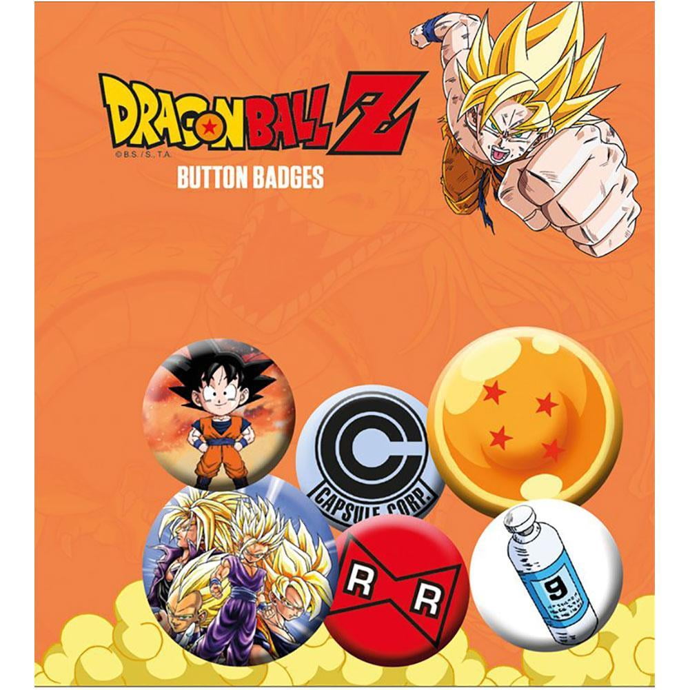 Download Dragon Ball Z Button Badge Set (Pack of 6) | Walmart Canada