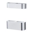 thumbnail image 2 of estante de almacenamiento sin perforaciones De La Puerta Del Hogar Soporte De Drenaje Soporte De Almacenamiento Estante Conjunto De Plata, 2 of 9