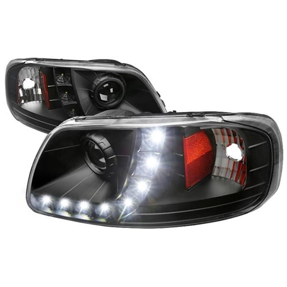 Black Projector Headlights for 1997-2003 Ford F150