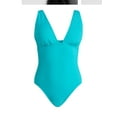 thumbnail image 6 of Time and Tru Women’s and Women’s Plus Ribbed Plunge One Piece Swimsuit, Sizes XS-2X, 6 of 6