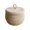 #2-Beige【1x Storage Basket with Lid】, variant on Cotton Rope Storage Basket with Lid, Handwoven Round Decorative Organizer for Snacks Eggs and Home Decor, Natural Beige Farmhouse Nesting Bin, Topliu