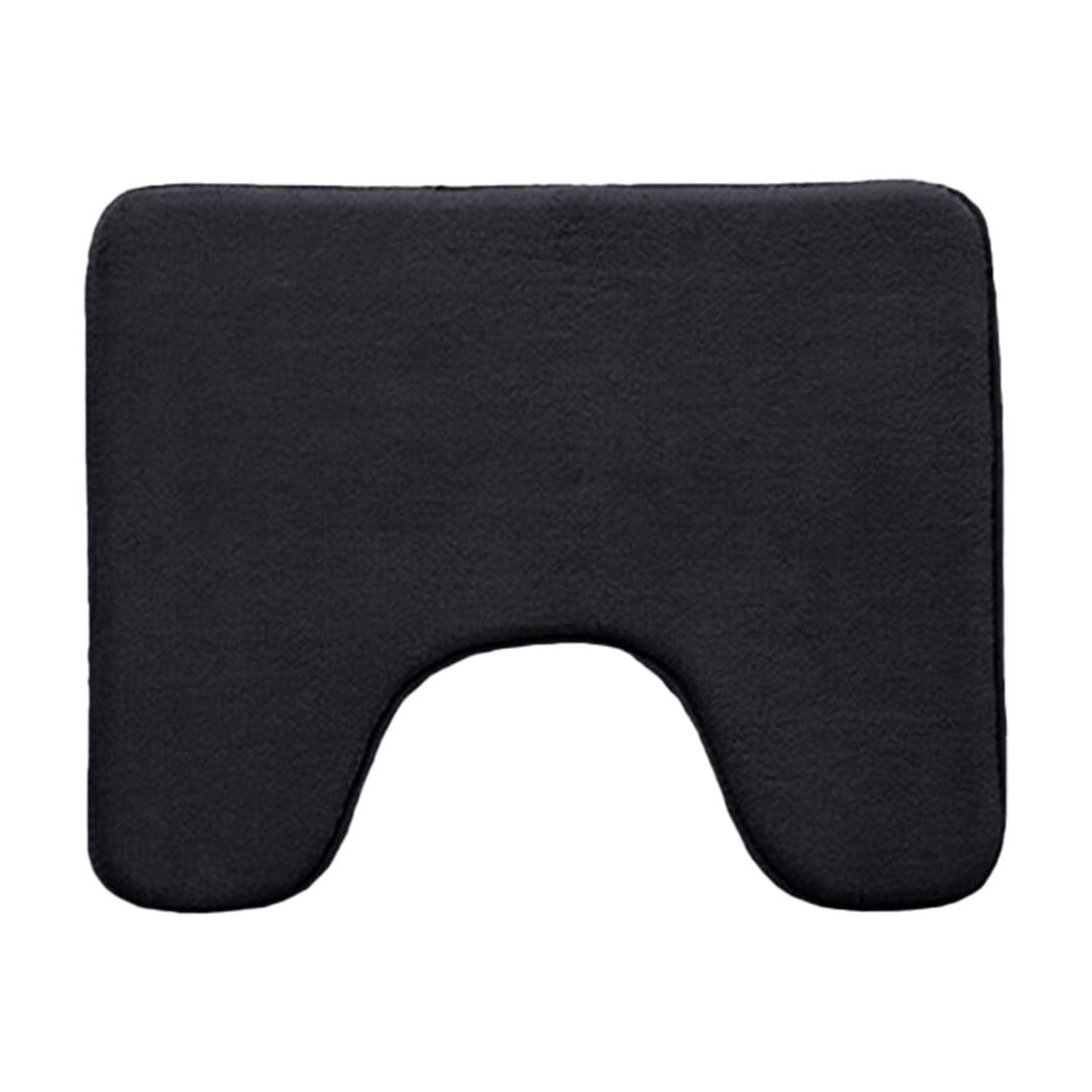 Antqov Soft U-Shaped Bathroom Rug, Foam Bath Mat Non Slip Water Absorption Toilet Mat for Home Bathroom Floor
