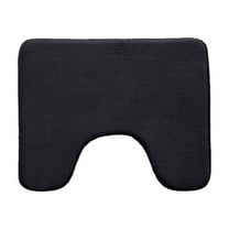 HCBY U Shape Toilet Contour Rug Machine Washable Non Slip Soft Bath Mat Water Drying Absorption for Bathroom Toilet Easier To Dry