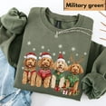 thumbnail image 5 of Golden Doodle Christmas Sweatshirt, Dog Lover Gift, Golden Doodle Dogs Xmas Lights Shirt, 5 of 5
