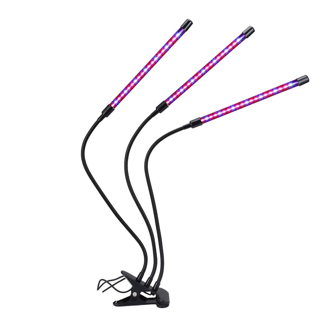 Clip de escritorio de lámpara de crecimiento de tiempo de espectro completo de luz de crecimiento LED para flor de plántula de planta interior, 3 tubos tholdsy HA003496-02