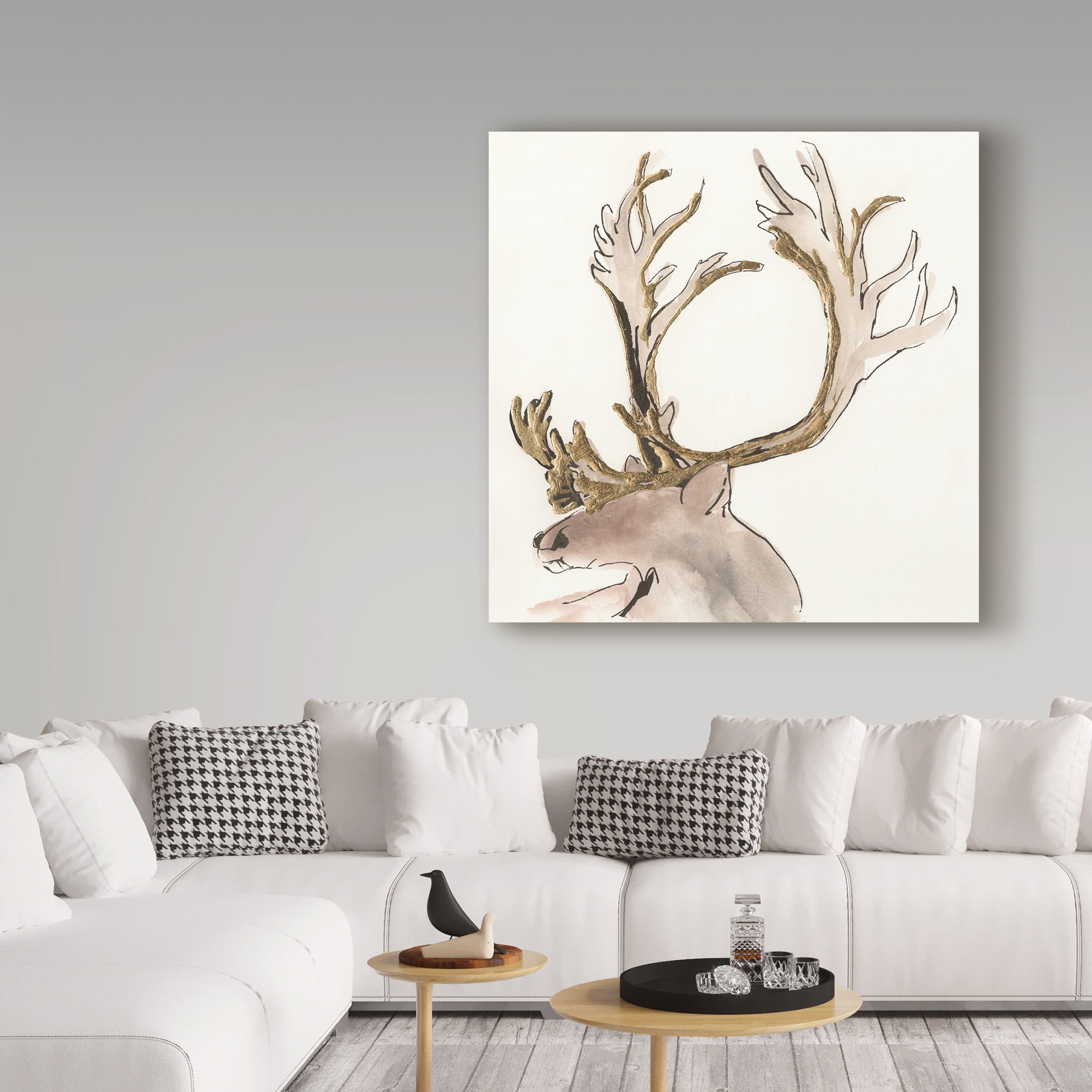 Trademark Fine Art 'Gilded Caribou II' Canvas Art by Chris Paschke