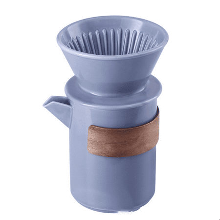 

Coffee Dripper Cup Coffee Drip Filter Pot Pour over Coffee Maker Reusable Hand-Driving Coffee Brewing Filter Maker Grey