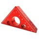 thumbnail image 2 of Cuadrada para Carpintería Fija Instalación Triangular Herramientas para Trabajar La Herramienta Medición 90° Aleación Aluminio (rojo Pequeño), 2 of 9