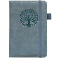 thumbnail image 1 of Notebook BIYUNRO - Diario pequeño de piel con bolsillo, tamaño pequeño, color azul, 1 of 7