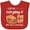Red, variant on Inktastic For Me, Everyday is Pie Day Pi Day Humor Boys or Girls Baby Bib