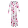 thumbnail image 1 of Vestido maxi floral de manga larga para mujer, vestidos de en la playa, talla grande XL SG Yuyangstore Vestido floral de las mujeres, 1 of 8
