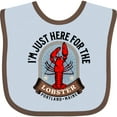 thumbnail image 3 of Inktastic Portland Maine Funny Lobster Lover Boys or Girls Baby Bib, 3 of 4
