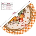 thumbnail image 5 of Fall Yall Farmhouse Thanksgiving Pumpkin Wood Kapok Sunflower 36 Inch Christmas Tree Skirt Carpet Mat Funny Party Soft Cover Mat Decor Supplies for Xmas Halloween Decorations Occasion Farmhouse, 5 of 6