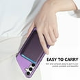thumbnail image 6 of Allytech 2 in 1 Detachable Wallet Case for Samsung Galaxy A54, [Thin & Light] [Compatible with MagSafe] Luxury PU Leather Card Holder Soft Bumper Shockproof Anti-Scratch Magnetic Case, Purple, 6 of 12