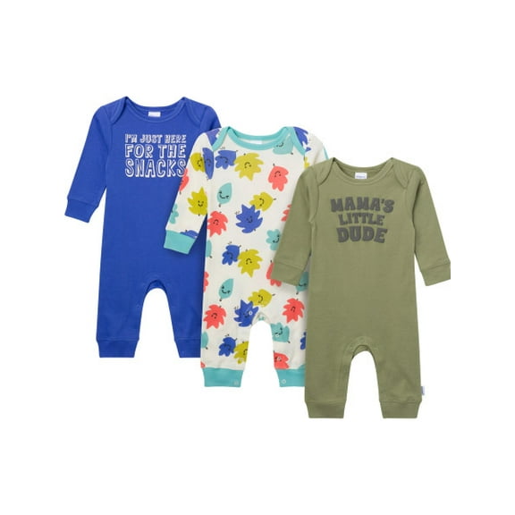 Onesies Brand Baby Boy 3-Pack Footless Pajama Set Sizes (Newborn-24 Months)