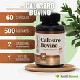 thumbnail image 5 of Calostro Bovino (Bovine Colostrum) | Frasco de 60 Cápsulas De 500 Mg C/U | Contiene 15% de Inmunoglobulinas IGC | Momosie, 5 of 5