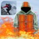 thumbnail image 1 of Abrigo Calentado Chaquetas de senderismo calentadas con 9 áreas de calor, abrigo calentado inteligente lavable para deportes al aire libre, 1 of 8