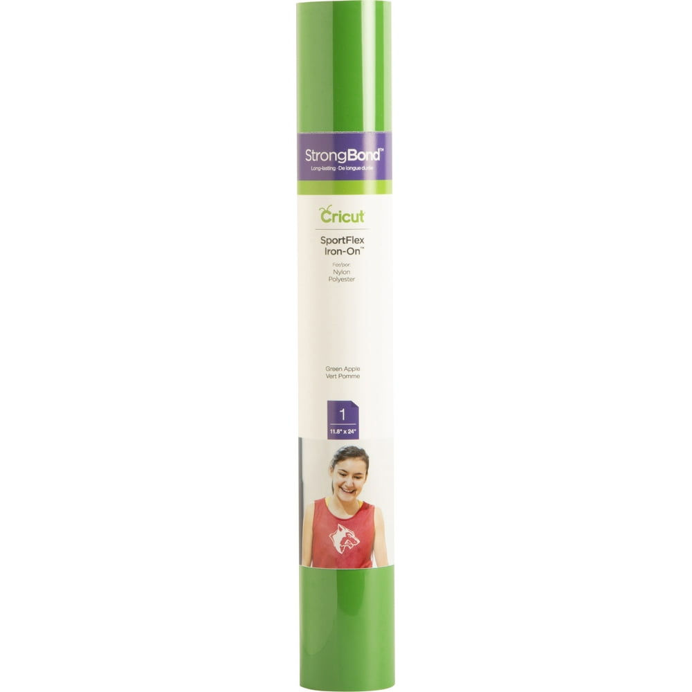 cricut sportflex iron on vinyl 118x24 green apple