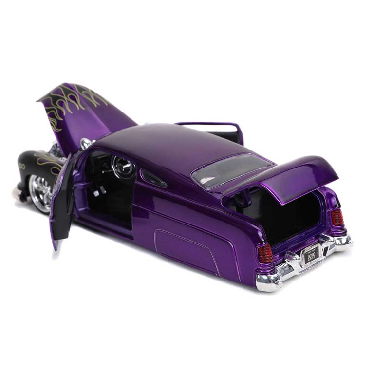 Jada Toys 32305 1951 Mercury Purple with Black Flames Bigtime
