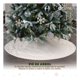 thumbnail image 2 of Pie de Árbol de Navidad Tejido Tipo Lana, Falda para Pino Navideño Esquimal (Hueso), 2 of 5