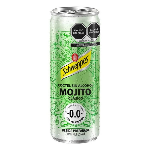 Bebida preparada Schweppes Mocktails mojito 355 ml