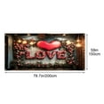 thumbnail image 3 of Mouliraty Valentine's Day Garage Door Valentine's Day Garage Backdrops Patio Party Decoration Door Hanging Flag, C, 3 of 6