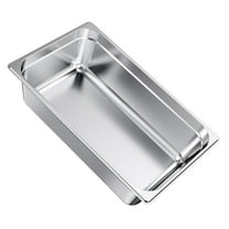KFFKFF 1 Pack Stainless Steel Steam Table Pan, Full-Size Catering Pan, 6-Inch Deep Anti-Jam Design for Home, Parties, Restaurants, Hotels, and Buffets