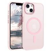 VENINGO Case for iPhone 12 Mini & iPhone 13 Mini, 5.4 inch Slim Translucent Matte Magnetic Shockproof Protective Anti Slip Case for iPhone 12 Mini & iPhone 13 Mini 5.4" Pink