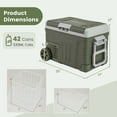 thumbnail image 3 of Costway 12 Volt Car Refrigerator 37 QT Portable Car Fridge with -4℉~68℉ Adjustable Range, 3 of 10
