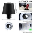 thumbnail image 2 of Wireless Bottle Lamp, Portable Cordless Table Lamp With RGB Breathing Light Mode 3 Color Stepless Dimming Wine Bottle Decorative Touch Lights For Bars Restaurants Rechargeable, 2 of 7