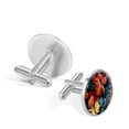 thumbnail image 3 of Tropical Plants Elegant Men's Stainless Steel Cufflinks Set for Formal Attire + Corporate Events, 3 of 6