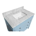 thumbnail image 7 of Eleanor 36" Bathroom Vanity with Powder Blue Cabinet and Carrara Marble Top, 7 of 7
