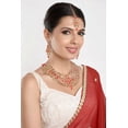 thumbnail image 3 of Efulgenz Indian Jewelry Choker Kundan Crystal Multi Layered Necklace Earrings Maang Tikka Head Chain Bollywood Wedding Bridal Set, 3 of 5