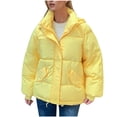 thumbnail image 2 of Spring Saving GaThRRgYP Womens Outerwear Coat,jacketsWomen's Fall and Winter Long Sleeved Warm Cotton Jacket, 2 of 6