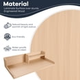 thumbnail image 4 of Kaboon 2-Tier Washer Dryer Countertop 58" W x 28" D x 12" H", Laundry Shelf Organizer, Light Walnut, 4 of 6