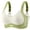 Green, variant on Front Closure Bras for Women V-Neck Strappy Sports Bra Full Coverage Tshirt Everyday Bras Black, Size M