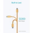 thumbnail image 2 of 3 Pack Afflux USB-C to USB-C PD Fast Charger Cable Data Sync Braided Cord Compatible with iPhone 16 /15 Pro Max Plus / Samsung Galaxy S24 S23 S22 Ultra / iPad Pro / Universal Type-c (10ft, Gold), 2 of 5