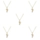 thumbnail image 3 of Sonducket Women Letter Necklace Elegant Hanging Decor Ladies Pendant Shiny Alphabet Jewelry Fashion Accessory Birthday Gift Pendants Type2 NO2, 3 of 6