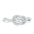 thumbnail image 4 of Rosec Jewels Lab Diamond Promise Engagement Ring - Love Knot Ring - Valentines Gift, 925 Sterling Silver, US 4.00, 4 of 8