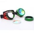 thumbnail image 2 of SAYFUT New Rainbow Kaleidoscope Glasses Welding Steampunk Goggles Diffraction Laser Crystal Lens, 2 of 5
