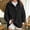 Black, variant on Women Oversized Mock Neck Henley Sweatshirt with Snap Button Fall Fashion Must Haves Yoga Long Sleeve Sweatshirt Office Casual Casual Soft Fleece Pullover Tops with Pockets Red S