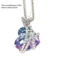 thumbnail image 6 of Jiaroswwei Women Necklace Butterfly Heart Rhinestones Jewelry Electroplating Bright Luster Necklace Jewelry Gifts, 6 of 8