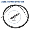 thumbnail image 3 of 2uds 13 Pies 157 Pulgadas Acelerador Cambio Remoto Control Caja Cable Negro, 3 of 7
