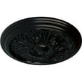 thumbnail image 3 of Ekena Millwork 16 7/8"OD x 5/8"P Vienna Ceiling Medallion (Fits Canopies up to 3 1/4"), Hand-Painted Jet Black, 3 of 6