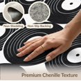 thumbnail image 6 of ODIKA 5'x7' Washable Area Rug Retro Cd Minimalist Groove Rings Shaped Music Disc Vinyl Record Playful for Small Living Room, Bedroom, Easy Care, Non-Shedding, Pet Friendly, 6 of 7