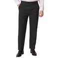 thumbnail image 1 of Pantalones de vestir YUCENFU para hombre, cintura extensible oculta, color negro, 1 of 5