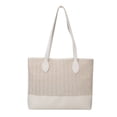 thumbnail image 1 of Nvzi Bolso de hombro tejido, bolso de mano tejido y bolso de cosméticos, bolso de mano tejido elegante para playa de verano, 12 x 4,52 x 10,43 pulgadas, blanco, 1 of 4