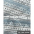 thumbnail image 6 of Blue Grey Brush Kitchen Valances for Windows Farmhouse Linen Window Valance Curtain for Living Room Window Treatment Modern Abstract Vintage Texture Valance Rod Pocket Topper Drape, 42 x 12 Inch, 6 of 6