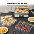 thumbnail image 2 of KFFKFF Food Drying Device, 5-Layer Fruit Dryer, 300W Electric Dehydrator with Digital Timer & Temperature Control for Jerky, Herbs, Meats, Fruits, Dog Snacks & Veggies, ETL Certified, 2 of 9