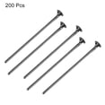 thumbnail image 3 of Uxcell 200Pcs Flat Head Pins for Jewelry Making 50mm Brass Flat Head Pins Jewelry Head Pins 20 Gauge Dark Gray, 3 of 5